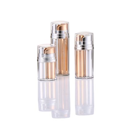 2 X 10ml chai nhựa không khí 20ml chai bơm không khí ống kép chai hút bụi chăm sóc da