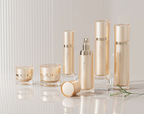 6pcs Luxury Acrylic Cosmetic Lotion Bottle Set With CreamContainer 30ml - 120ml