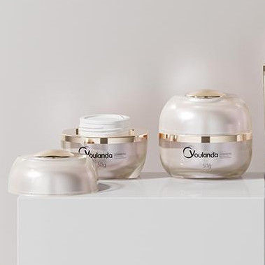 Đồ chứa kem trống Acrylic tùy chỉnh 30g 50g Mask Double Wall Cream Jar
