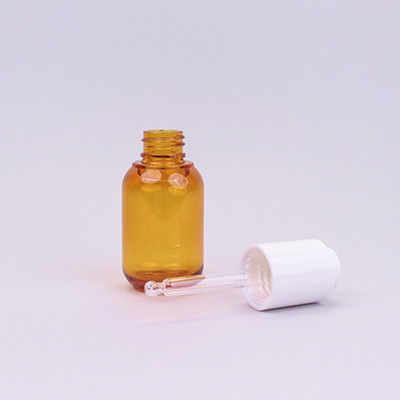 Amber PETG chai nhỏ giọt mắt nhựa 30ml với nhỏ giọt trắng cho huyết thanh tóc