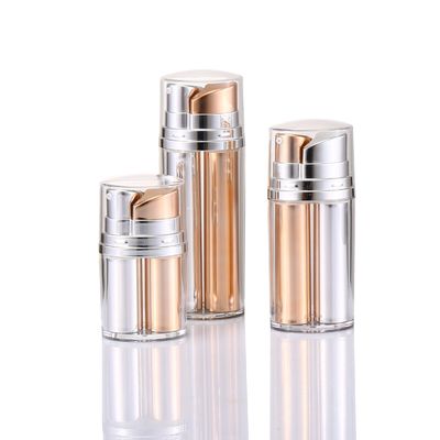 Nhựa không khí chai ống kép không khí máy bơm chai chăm sóc da bình hút bụi 10ml 20ml 30ml