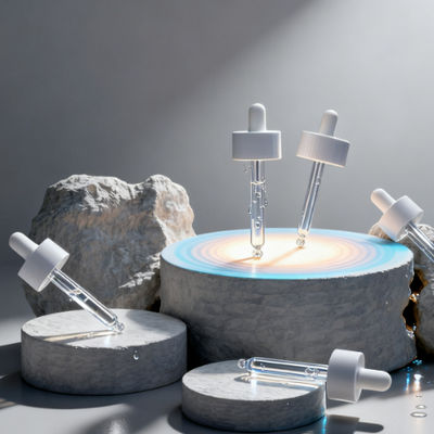 Chai nhỏ giọt thủy tinh đen mờ trong suốt cho tinh dầu với Tùy chỉnh in logo